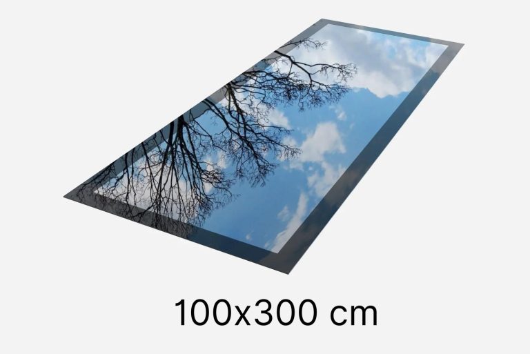 Dakraam voor plat dak - 100x300cm | Triple Glas, Frameless, Vast Dakraam, Zelfreinigend, U-waarde 0.9 W/m²K, Gehard Veiligheidsglas, Minimalistisch Design, Premium Kwaliteit