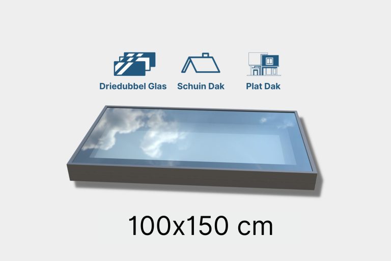 Dakraam Plus Driedubbel Glas - 100 x 150 cm