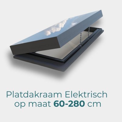 Platdakraam Elektrisch op maat 60-280cm