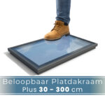 Beloopbaar platdakraam Plus 30-300cm