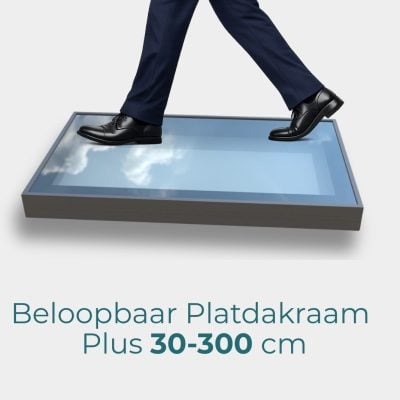 Beloopbaar platdakraam Plus 30-300cm