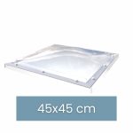 Lichtkoepel vast 45 x 45 cm