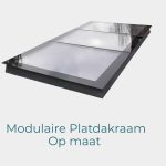 Modulaire Platdakraam op maat –  Frameless Modulaire Platdakraam