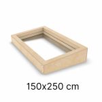 Multiplex geïsoleerde opstand 150 x 250 cm (voor plat dak)