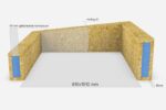 OSB geïsoleerde opstand 80 x 150 cm (voor plat dak) - Afbeelding 2