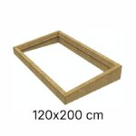 OSB geïsoleerde opstand 120 x 200 cm (voor plat dak)