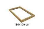 OSB geïsoleerde opstand 80 x 100 cm (voor schuin dak)