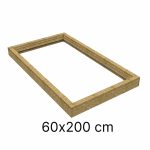 OSB geïsoleerde opstand 60 x 200 cm (voor schuin dak)