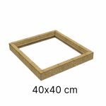 OSB geïsoleerde opstand 40 x 40 cm (voor schuin dak)