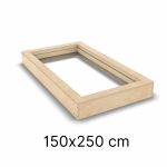 Multiplex geïsoleerde opstand 150 x 250 cm (voor plat dak)