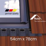 EDH gootstuk voor ROTO zadeldakraam 54 x 78 cm