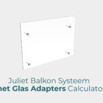 Juliet Balkon Systeem met Glas Adapters