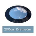 Cirkelvormig Dakraam 200 cm Diameter, Driedubbel glas, U-waarde: 0,9 W/m²K