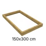 OSB geïsoleerde opstand 150 x 300 cm (voor plat dak)